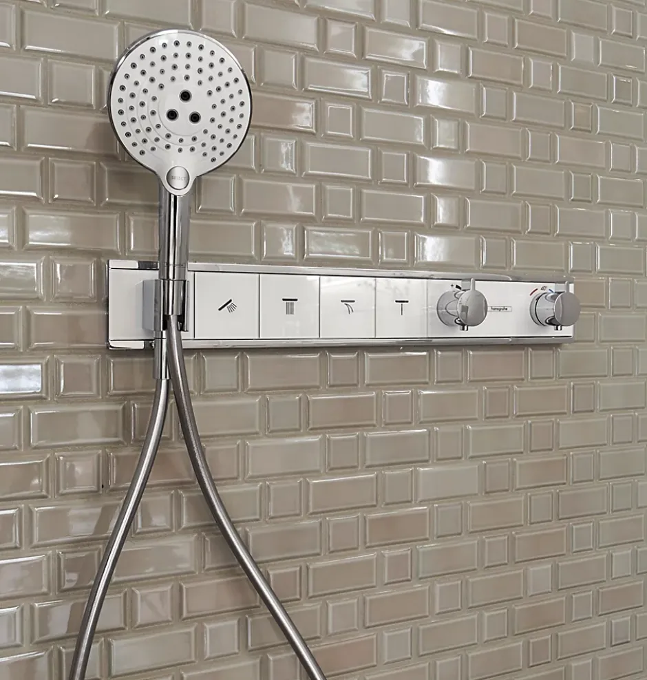 Hansgrohe Douchette à main 3 jets chromée, Raindance Select S 120