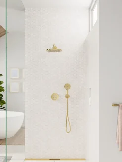 Hansgrohe Douchette à main 3 jets, doré poli, Raindance Select S 120