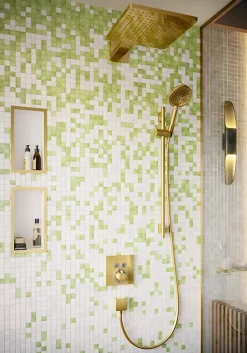 Hansgrohe Douchette à main 3 jets, doré poli, Raindance Select S 120