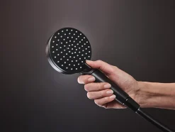 Hansgrohe Douchette à main 100 Vario EcoSmart 9 l/min noir mat Vernis Blend* Pommeau De Douche, Flexible Et Barre De Douche