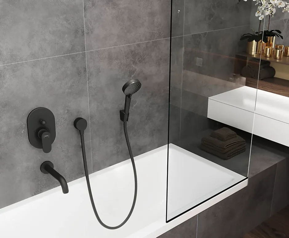 Hansgrohe Douchette à main noir mat Vernis Blend 100 Vario