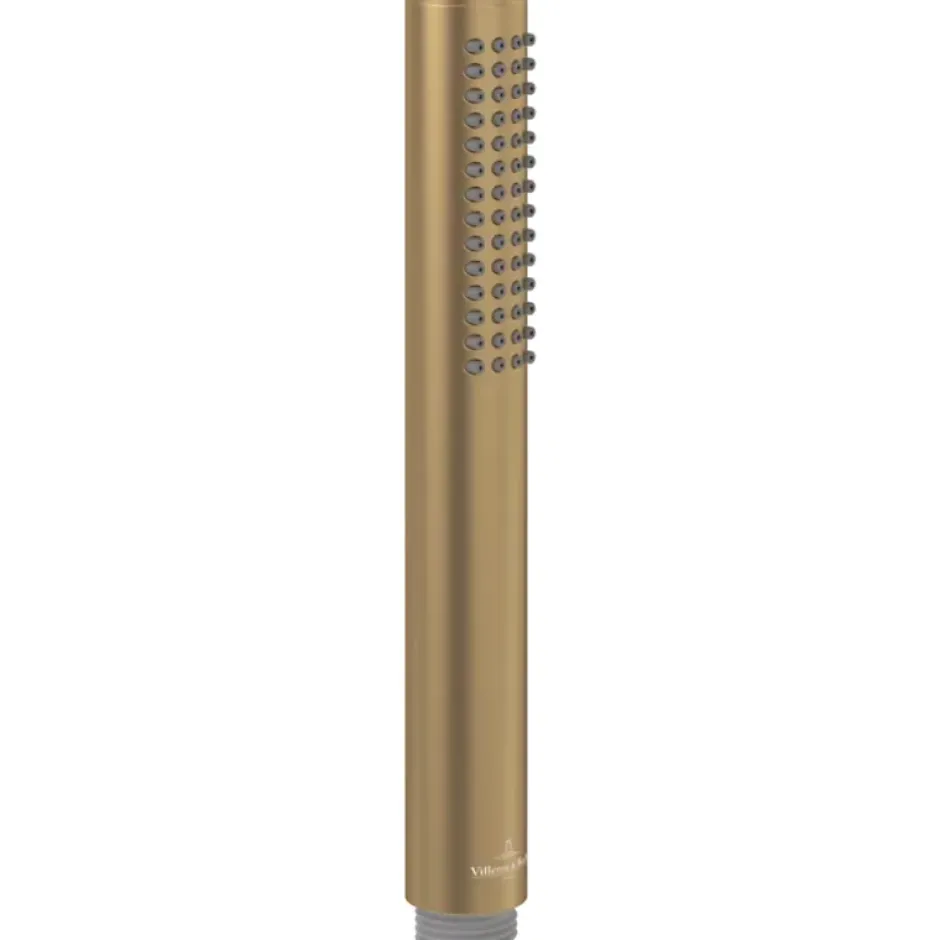 Villeroy & Boch Douchette à main VILLEROY ET BOCH Verve Showers Stick Or brossé* Pommeau De Douche, Flexible Et Barre De Douche
