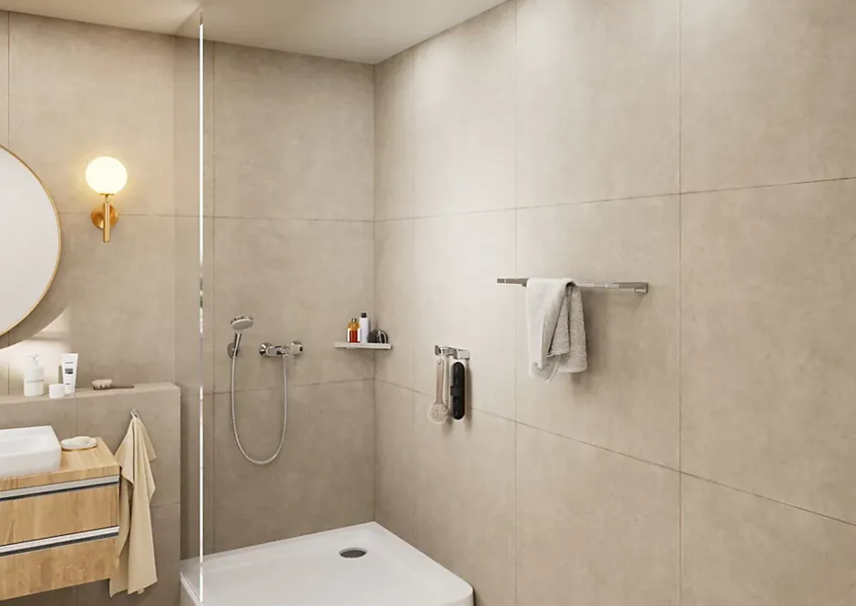 Hansgrohe Douchette + support + flexible chrome Vernis Blend