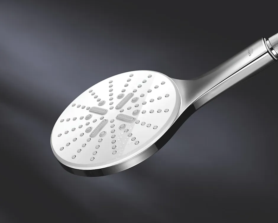 Grohe Douchette et flexible chrome rond Vitalio Smartactive 150 3 jets* Pommeau De Douche, Flexible Et Barre De Douche