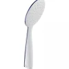 Sanindusa Douchette extra-plate blanche et chrome picots de sortie en silicone anti-calcaire Basic 105