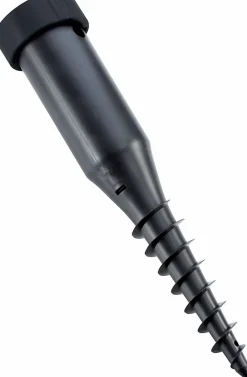 Leifheit Douille de fixation ajustable pour séchoir parapluie, avec barre à visser, en plastique, coloris noir, pour étendoir Ø 50 mm* Etendoir À Linge