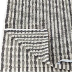 Linnea Drap de bain à rayures pur coton 100x150 cm collection BREEZE gris* Serviette De Bain