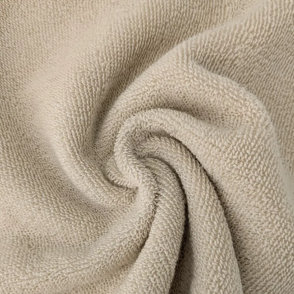 Linnea Drap de bain absorbant coton 100x150cm FEUILLE beige* Serviette De Bain
