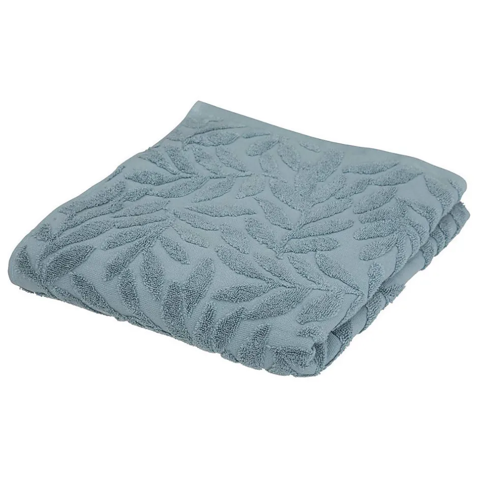 Atmosphera Créateur D'Intérieur Drap de bain Cisel - coton - bleu - 100x150 cm - Atmosphera