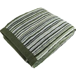 Linnea Drap de bain coton 500g/m2 collection PURE STRIPES II Vert