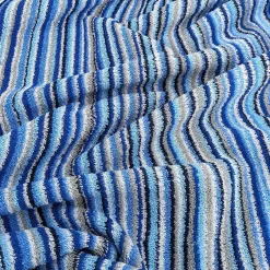 Linnea Drap de bain coton 500g/m2 collection PURE STRIPES II Bleu