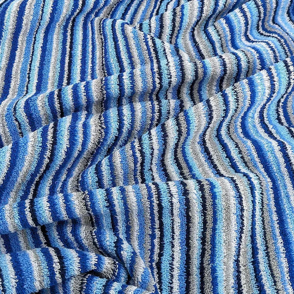 Linnea Drap de bain coton 500g/m2 collection PURE STRIPES II Bleu