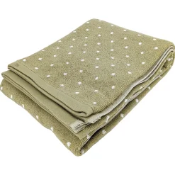 Linnea Drap de bain en coton 100x150 cm collection EFFICIENT DOTS vert olive