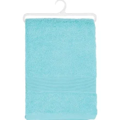 Atmosphera Créateur D'Intérieur Drap de bain Essentiel - coton 450 gr/m² - bleu aqua 100x150 cm - Atmosphera