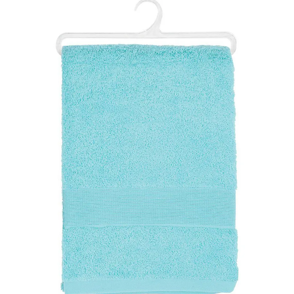 Atmosphera Créateur D'Intérieur Drap de bain Essentiel - coton 450 gr/m² - bleu aqua 100x150 cm - Atmosphera