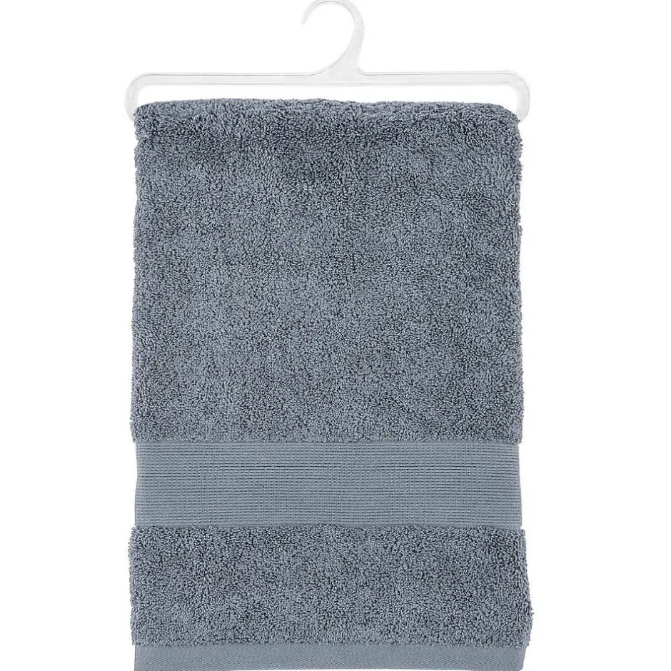 Atmosphera Créateur D'Intérieur Drap de bain Essentiel - coton 450 gr/m² - gris anthracite 100x150 cm - Atmosphera* Serviette De Toilette