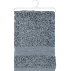 Atmosphera Créateur D'Intérieur Drap de bain Essentiel - coton 450 gr/m² - gris anthracite 100x150 cm - Atmosphera* Serviette De Toilette