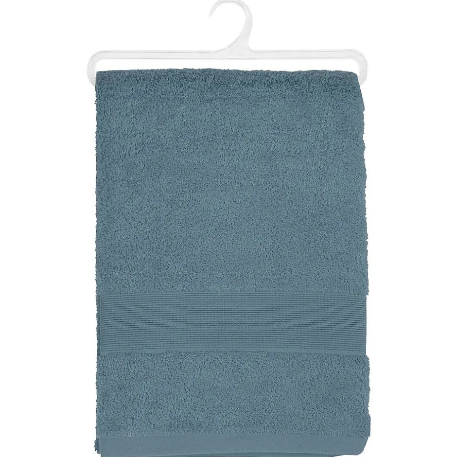 Atmosphera Créateur D'Intérieur Drap de bain Essentiel - coton 450 gr/m² - gris orage 100x150 cm - Atmosphera