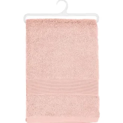 Atmosphera Créateur D'Intérieur Drap de bain Essentiel - coton 450 gr/m² - rose 100x150 cm - Atmosphera