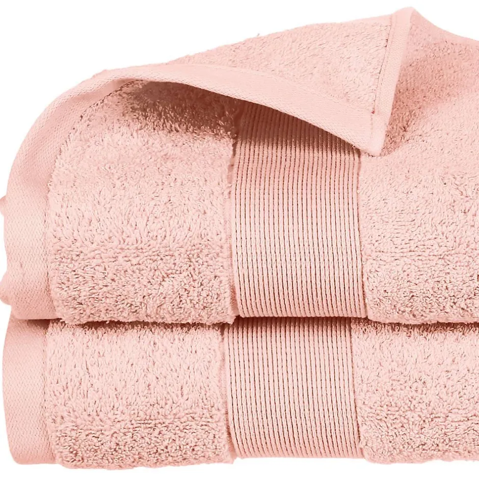 Atmosphera Créateur D'Intérieur Drap de bain Essentiel - coton 450 gr/m² - rose 100x150 cm - Atmosphera