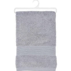 Atmosphera Créateur D'Intérieur Drap de bain Essentiel - coton 450 gr/m² - gris taupe 100x150 cm - Atmosphera* Serviette De Toilette