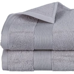 Atmosphera Créateur D'Intérieur Drap de bain Essentiel - coton 450 gr/m² - gris taupe 100x150 cm - Atmosphera* Serviette De Toilette