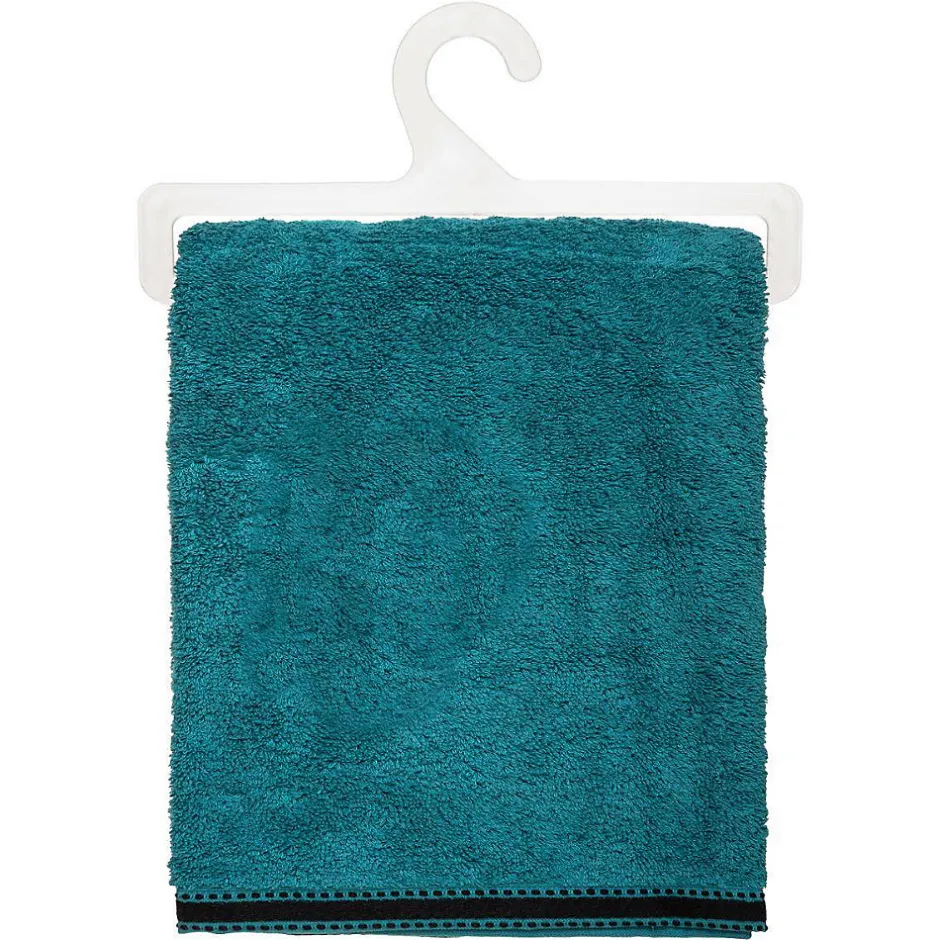 Atmosphera Créateur D'Intérieur Drap de bain Joia - coton 550 gr/m² - bleu canard 100x150 cm - Atmosphera* Serviette De Toilette
