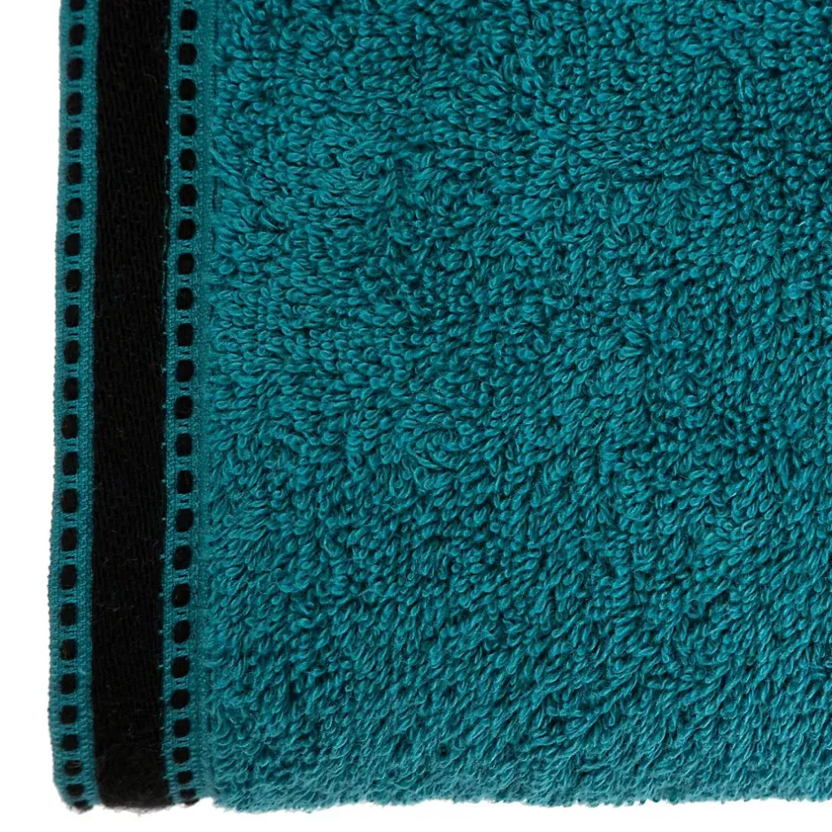 Atmosphera Créateur D'Intérieur Drap de bain Joia - coton 550 gr/m² - bleu canard 100x150 cm - Atmosphera* Serviette De Toilette