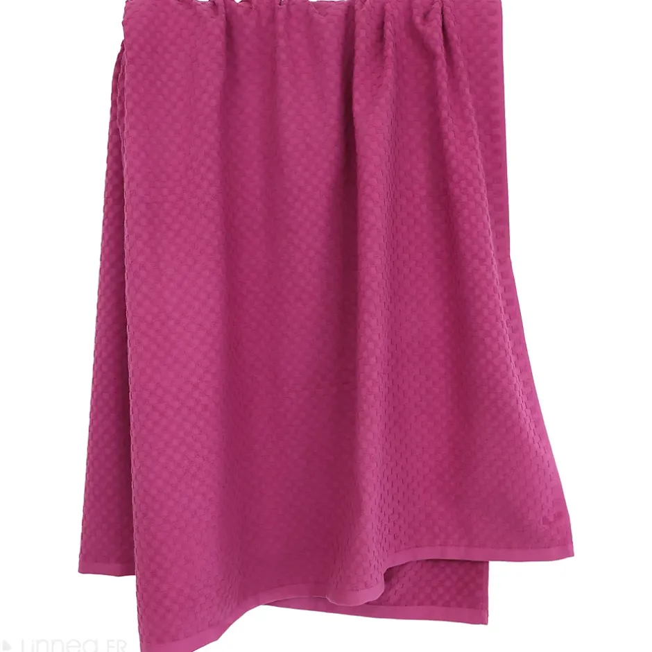 Linnea Drap de bain éponge coton 100x170 cm coton DAMA fuchsia