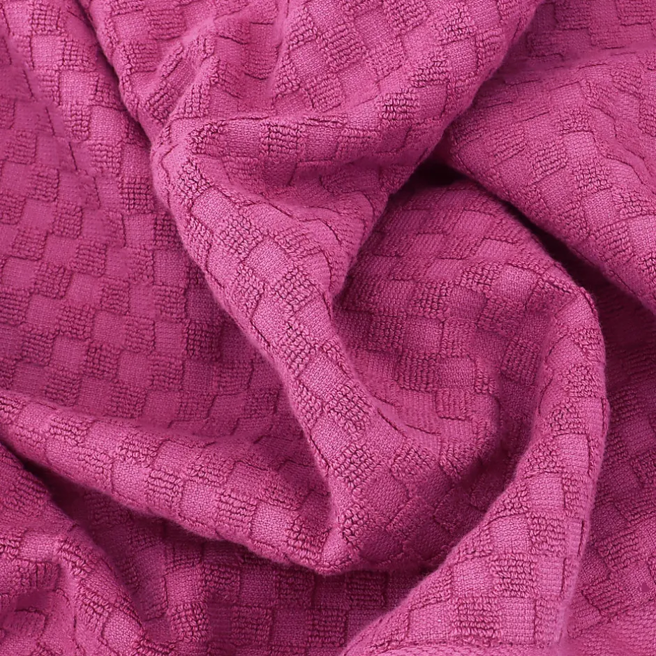 Linnea Drap de bain éponge coton 100x170 cm coton DAMA fuchsia