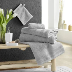 Douceur D'Intérieur Drap de Bain 90x150 cm - Collection Tendresse - Éponge 500 g,m² - 90x150cm - Gris* Serviette De Bain
