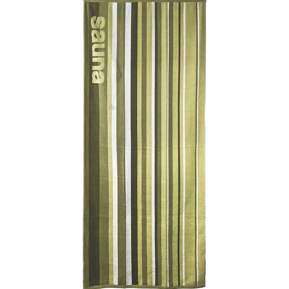 Linnea Drap de bain 85x200 cm collection SAUNA EFFICIENCE minuscule vert* Serviette De Bain