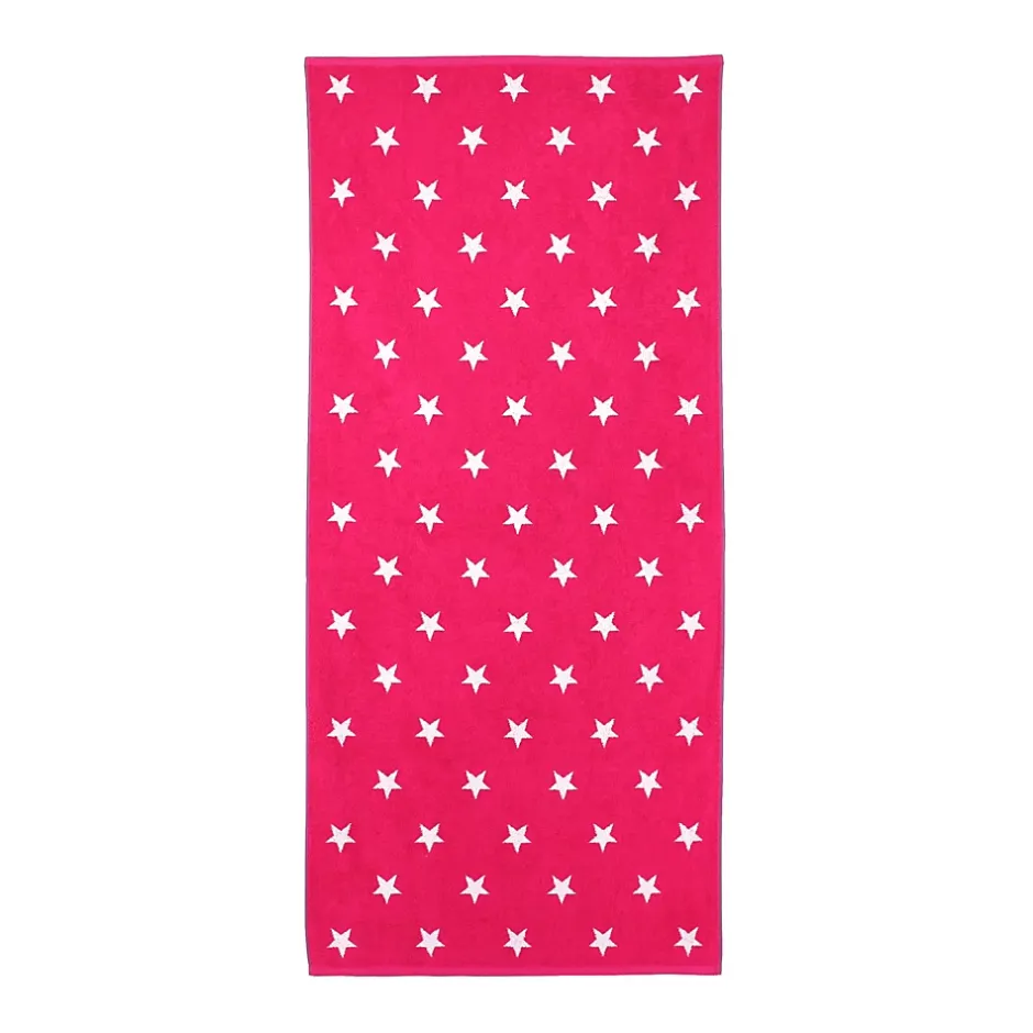 Linnea Drap de bain 85x200 cm coton 480g/m2 STARS Rose* Serviette De Bain