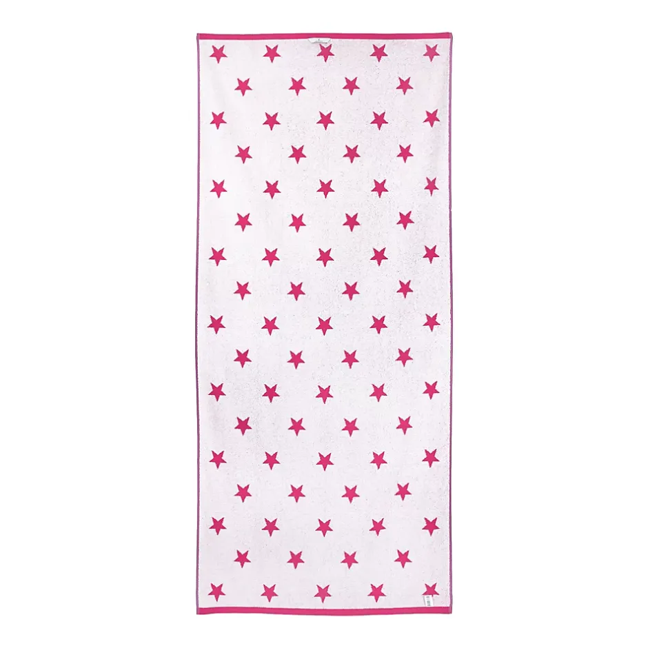 Linnea Drap de bain 85x200 cm coton 480g/m2 STARS Rose* Serviette De Bain