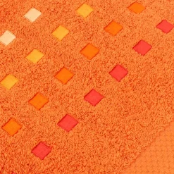 Linnea Drap de bain 100x150 cm coton 550g/m2 PURE PRIMAVERA Orange Butane* Serviette De Bain