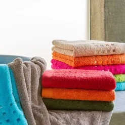 Linnea Drap de bain 100x150 cm coton 550g/m2 PURE PRIMAVERA Orange Butane* Serviette De Bain