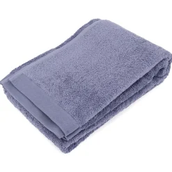 Linnea Drap de bain 100x150 cm coton peigné ALBA acier* Serviette De Bain