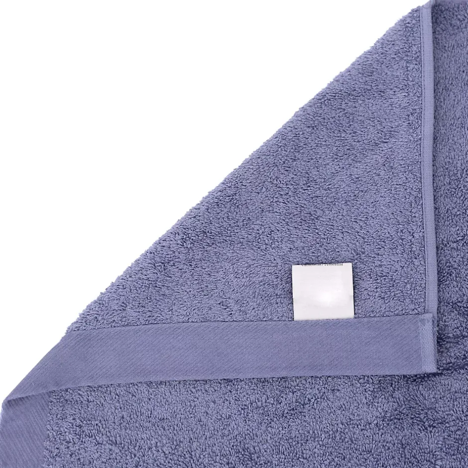 Linnea Drap de bain 100x150 cm coton peigné ALBA acier* Serviette De Bain