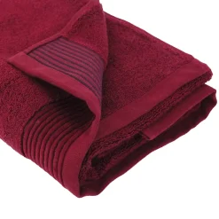 Linnea Drap de bain 100x150 cm JULIET Rouge bordeaux 520g/m2