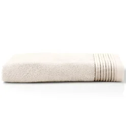 Linnea Drap de bain 100x150 cm JULIET Blanc Crème 520g/m2* Serviette De Bain