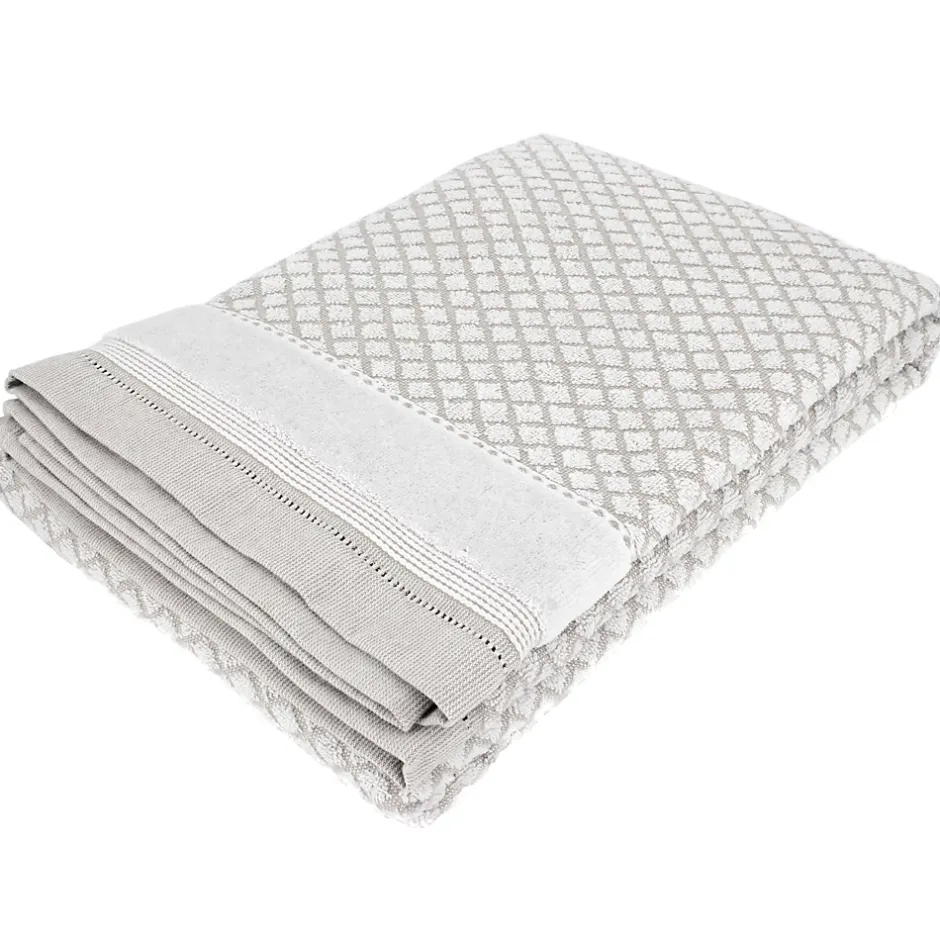 Linnea Drap de bain 100x150 cm LINEN blanc