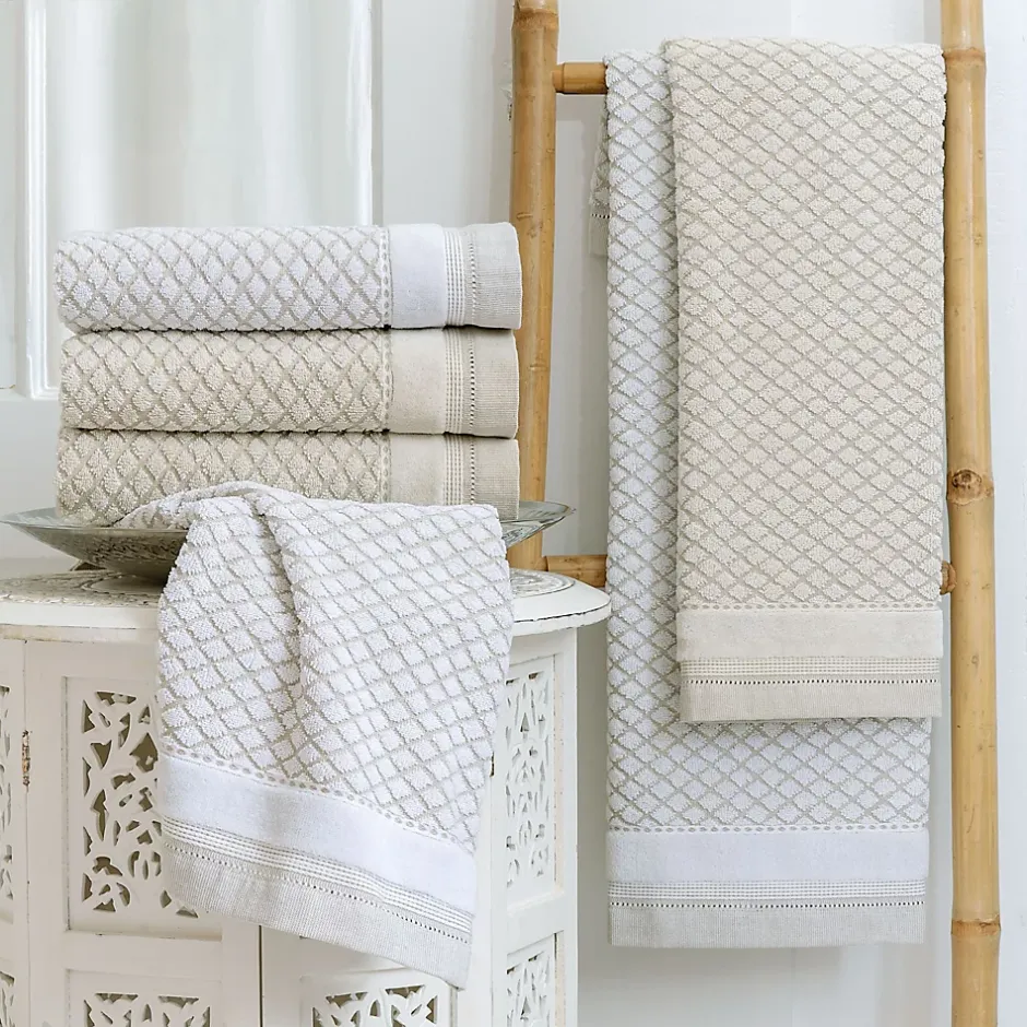 Linnea Drap de bain 100x150 cm LINEN blanc