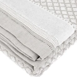 Linnea Drap de bain 100x150 cm LINEN blanc