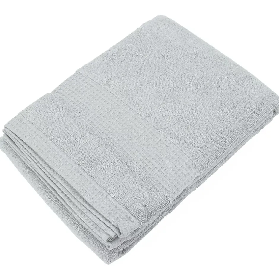 Linnea Drap de bain 100x150 cm NATURAL gris platine* Serviette De Bain