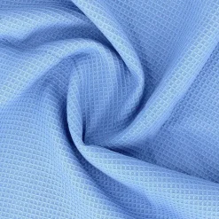 Linnea Drap de bain 90x160 cm nid d'abeille PURE WAFFLE 300 g/m² bleu mer