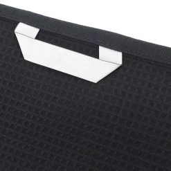 Linnea Drap de bain 90x160 cm nid d'abeille PURE WAFFLE 300 g/m² noir