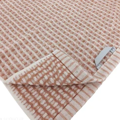 Linnea Drap de bain 100x150 cm pur coton motifs quadrillés collection GLOW marron* Serviette De Bain