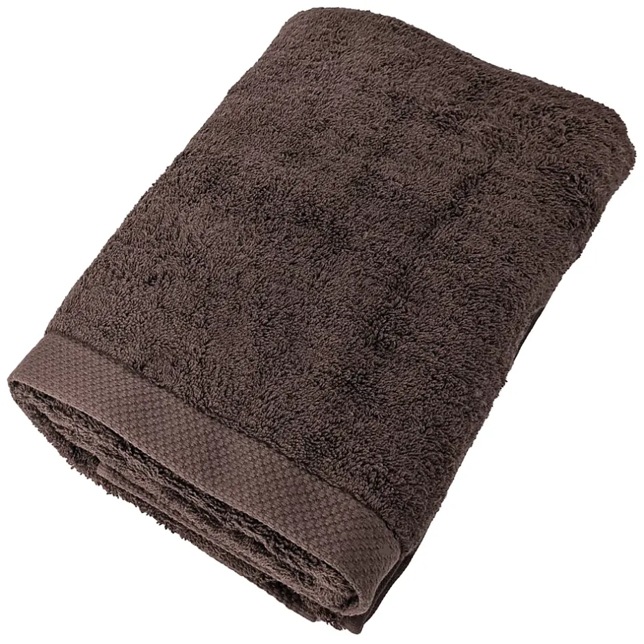 Linnea Drap de bain 100x150 cm PURE Marron 550g/m2* Serviette De Bain