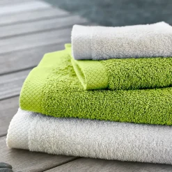 Linnea Drap de bain 100x150 cm PURE Pistache 550g/m2* Serviette De Bain
