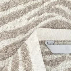 Linnea Drap de bain 100x150 cm ZEBRA SOFT pur coton motif zèbre beige* Serviette De Bain